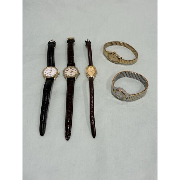 Vintage Ladies Timex Lot Of 5. All Run, In Excellent Condition. - Picture 1 of 14